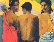 Three Tahitians Paul Gauguin